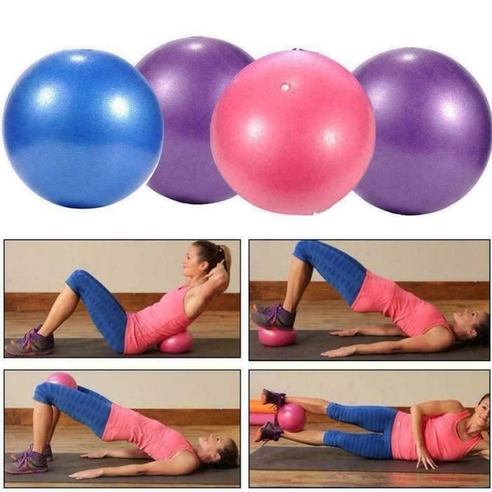BALLON DE YOGA/FITNESS - 25CM -Ballon de yoga 25cm Ball ballon d'équilibre Fitness Gym Yoga Balance Ballon d'Exercice en PVC Bleu
