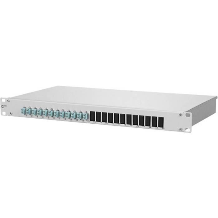 Metz Connect 1502507712-E 12 ports Panneau de brassage fibre optique LC 1 UH