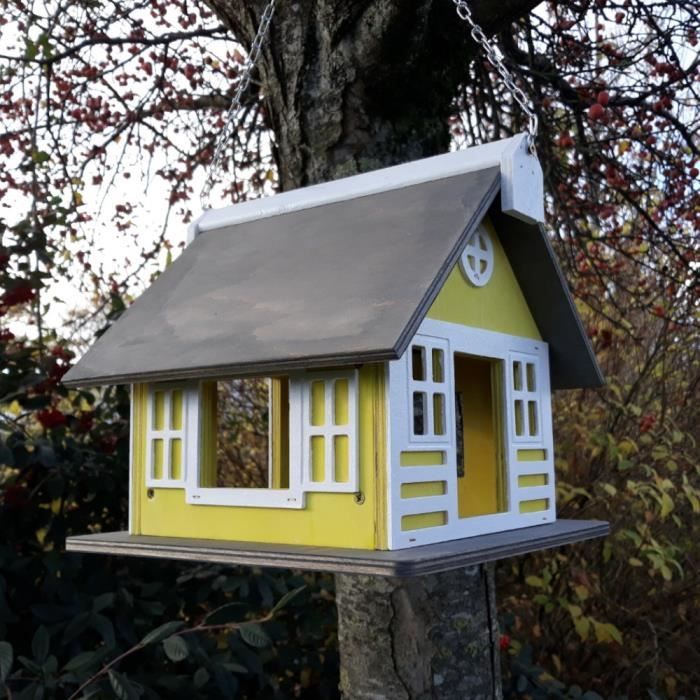 Cabane Oiseaux Tradition À Suspendre Bois Fsc