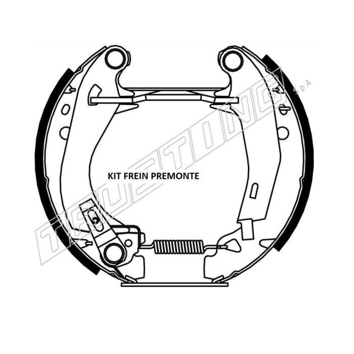Kit de frein prémonté, Peugeot 205 1.7 D 60 cv de 08/83 à 09/98