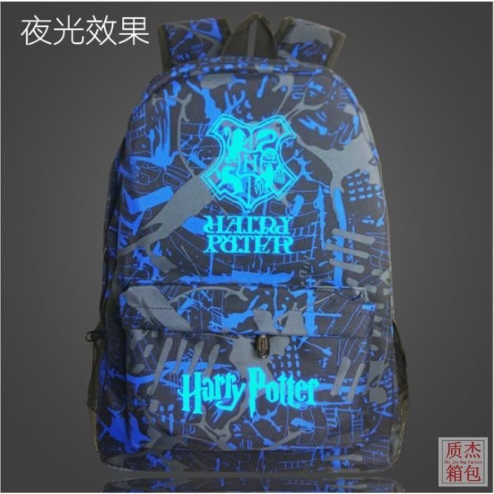 Harry Potter-Sac à dos Noctilucent Fluorescence-cadeau Noël anniversaire pour fils et fille,sac d'école-cartable FK02