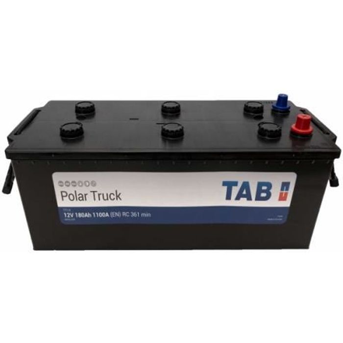 Batterie de démarrage Poids Lourds et Agricoles TAB Polar Truck B15G / B TR17F 12V 180Ah 1050A