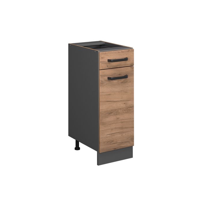 Meuble cuisine R-Line 30cm sans PT Chêne de force doré/Anthracite Vicco 37816