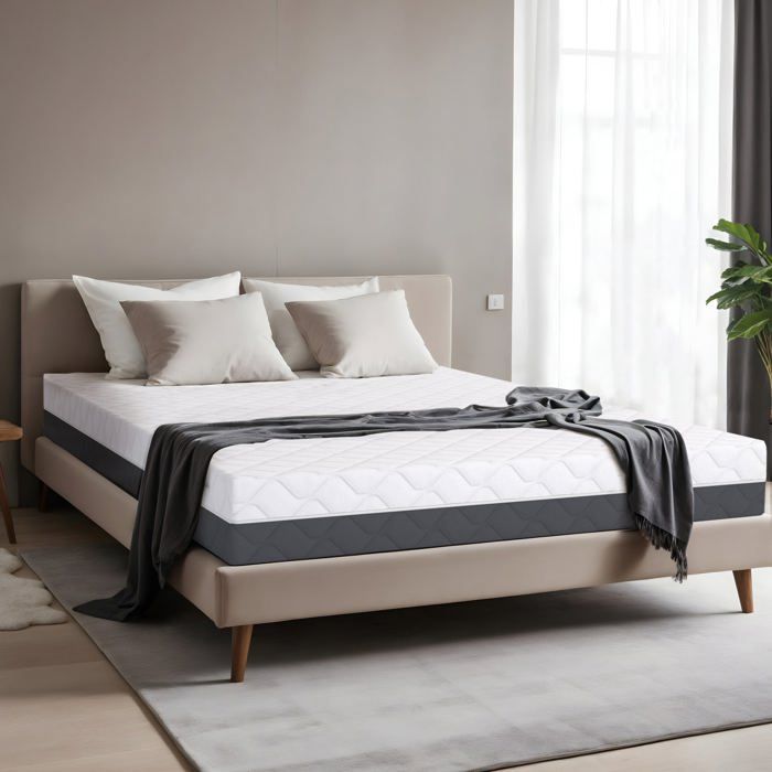 Matelas TANHK à mémoire haute densité 130x200 20cm Ferme Hypoallergénique Housse amovible Fabriquée en Italie Matelas TANHK à mémoire haute densité 130x200 20cm Ferme Hypoallergénique Housse amovible Fabriquée en Italie
