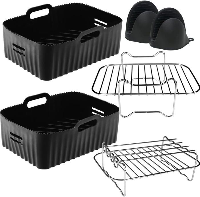 Moule Empilable Cuisson Lot De 2 Moules à Pain Antiadhésifs En Acier Au Carbone Pour La Cuisson ~p136047157 Moule Acier Carbone
