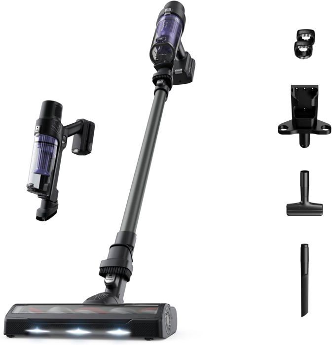 X-Pert 7.60 Aspirateur Balai Sans FilPuissance 140 WLégerPolyvalentAutonomie JusquÀ 45 MinBatterie Amovible Rh6A33WoViolet - Zig zag territoires