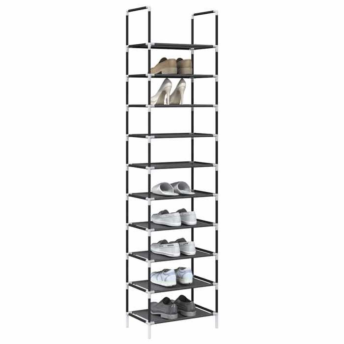 UU NEW*Meuble Entrée - Étagère à chaussures 10 niveaux 44x28x180 cm tissu non-tissé CHY7427305