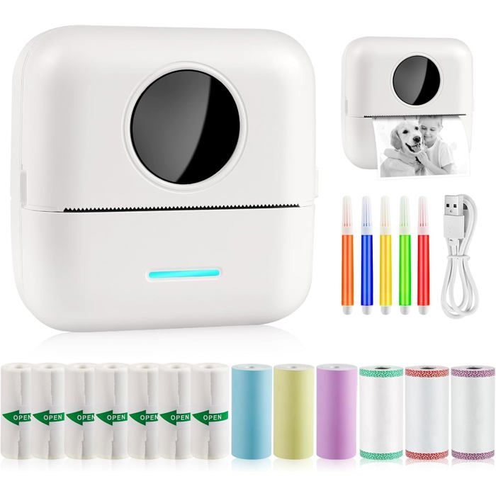 Mini Imprimante Cdiscount Mini Imprimante Photo Portable - Imprimante Thermique Sans Fil Bluetooth Pour Smartphone - Idéale études, Photos, Cadeaux Imprimante Thermique Smartphone