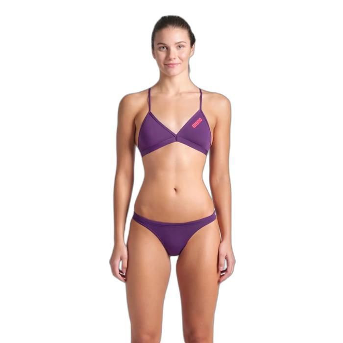 Bas de maillot de bain femme Arena Team Solid - plum/bright coral