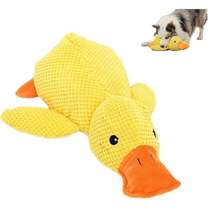 Meilleurs prix pour Jouet apaisant pour chien - Keeper - Canard - Peluche jaune - Sons joyeux