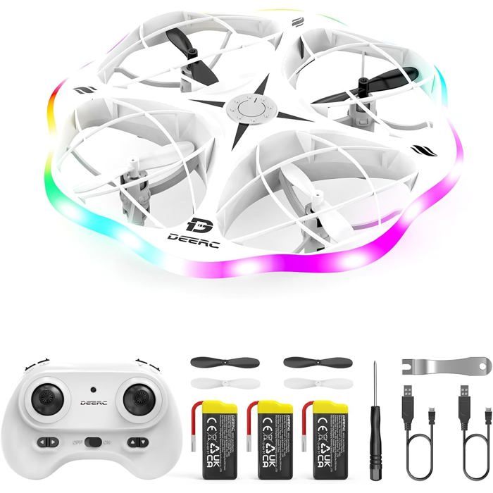 Drone Mini DEERC D13 Pour Enfants - Évitement DObstacles, 6 Modes LED Drone Mini DEERC D13 Pour Enfants - Évitement DObstacles, 6 Modes LED