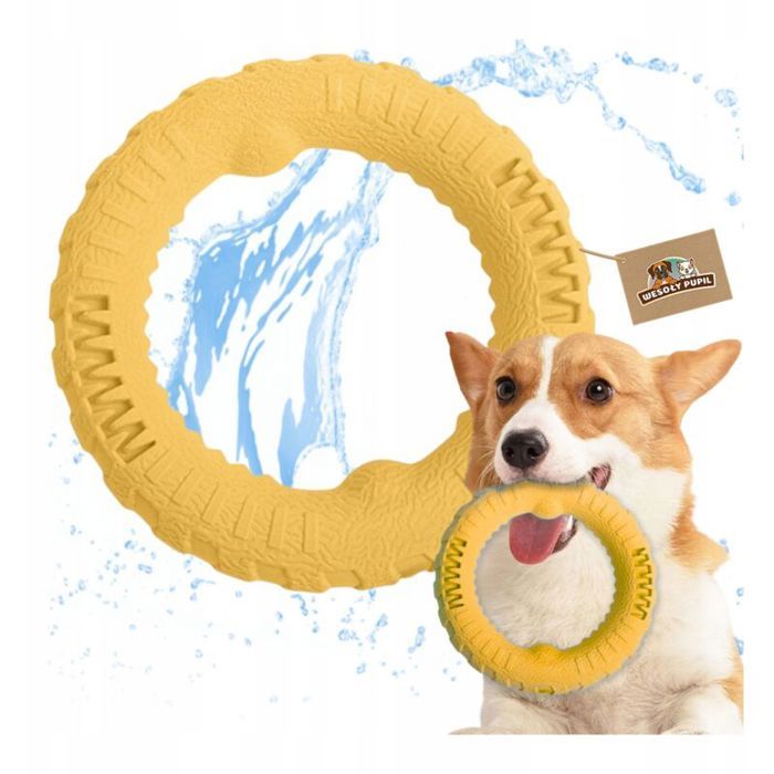 Jouet pour chien ANNEAU DE FITNESS FLOTTANT parfait pour aller chercher de leau en été FORT .