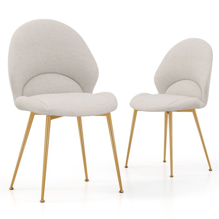 GIANTEX Lot de 2 Chaises de Salle à Manger- Siège Rembourrées- Dossier Ergonomique- Cadre en Métal- Salon Bureau- 56x62x88 cm- Gris GIANTEX Lot de 2 Chaises de Salle à Manger- Siège Rembourrées- Dossier Ergonomique- Cadre en Métal- Salon Bureau- 56x62x88 cm- Gris