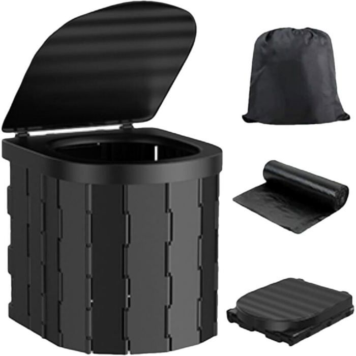 Toilettes portables - JIANGZHA - Modèle pliable - Capacité 400 lbs - Design ergonomique - Idéal camping