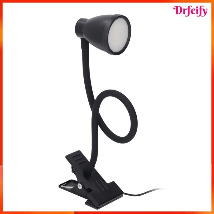 Lampe de bureau à pince - AKOZON - Col de cygne - 5W 24 LED - 3 couleurs 10 niveaux - Pince métallique