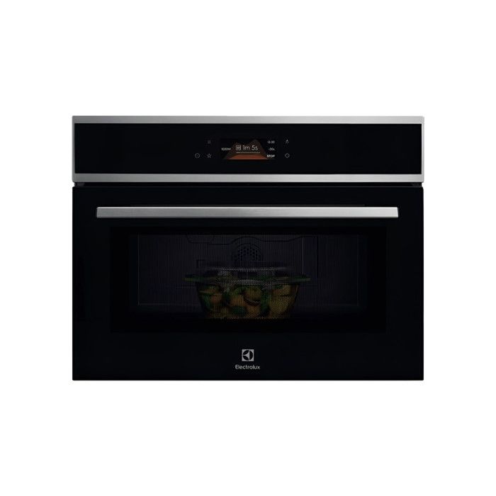 Micro-ondes encastrable - ELECTROLUX - 700 MealAssist EVM8E09X - Acier/Noir - Écran tactile TFT EXCite - Assisted Cooking
