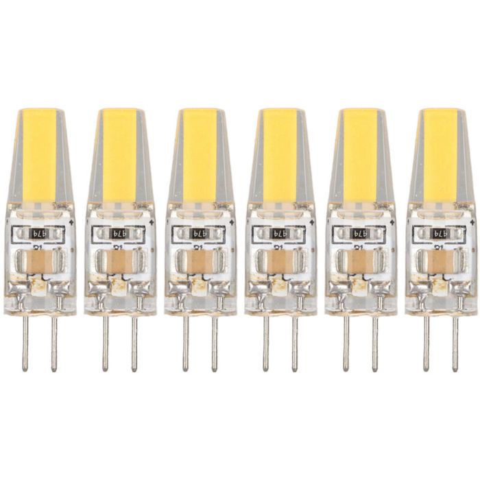 Ampoule LED G4 - OKZ® - 6 pièces - 6W - 500LM - Blanc chaud 3000K - Gel de silice - Angle lumineux 360°