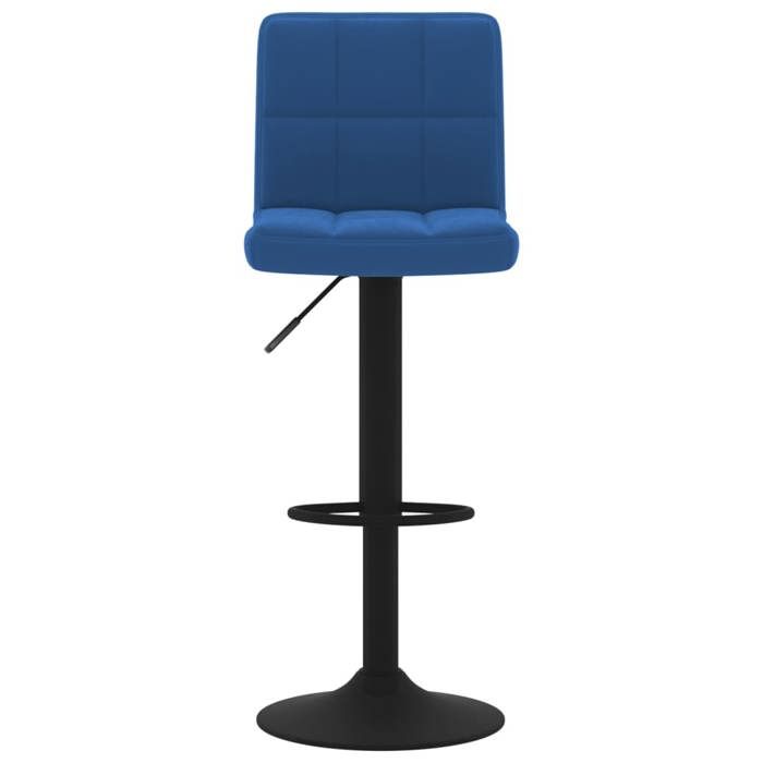 Confortable Tabourets de bar (2 pcs) Applications larges 110 kg par siège bleu velours__20375