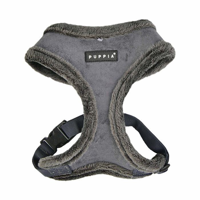 Harnais animal Puppia PASD-HA1661-GY-M Terry Harness Harnais pour Chiens M Gris