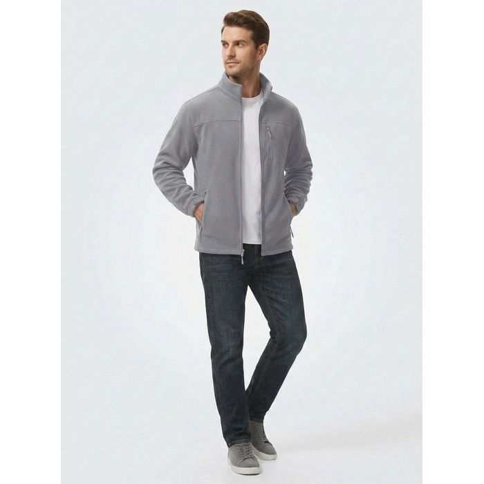 Veste polaire homme - TACVASEN - Micropolaire L - Respirante - Légère - 3 poches zippées