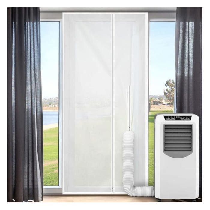 Kit dÉtanchéité Porte & Fenêtre pour Climatiseur Mobile 90 x 210 cm - Bâche Isolante Sans Perçage