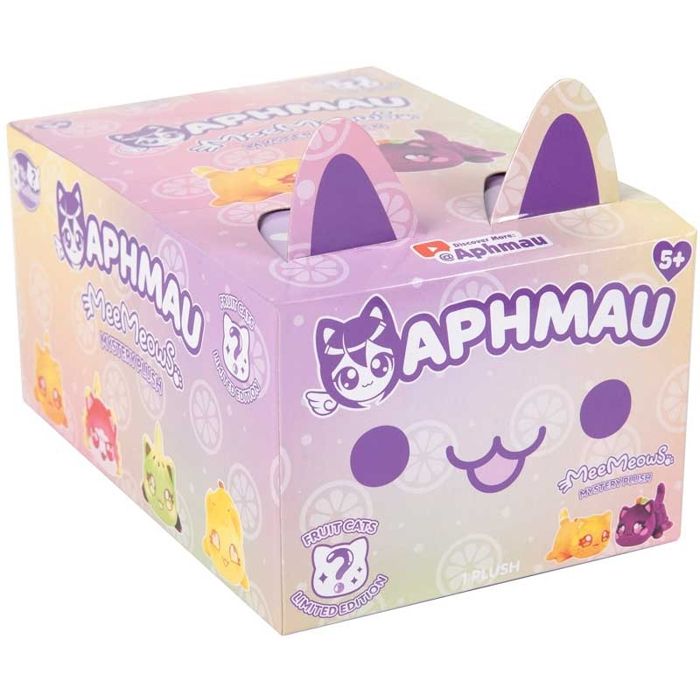 peluche jouet Aphmau Meemeow fruit surprise 15cm