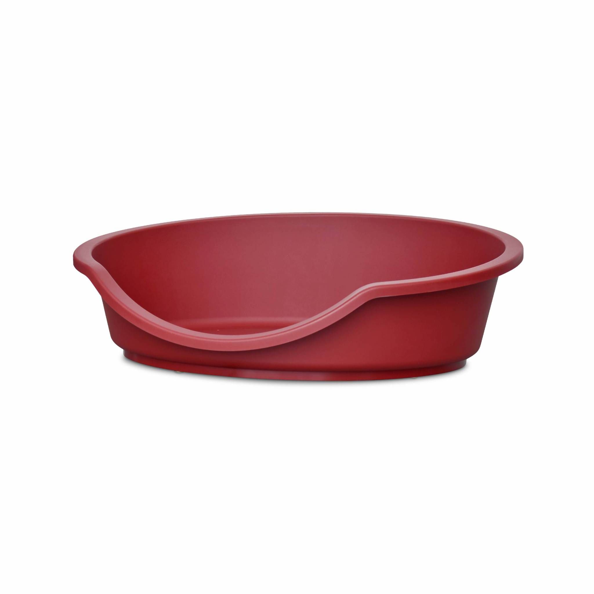 Corbeille en plastique rouge pour grand chien, tai