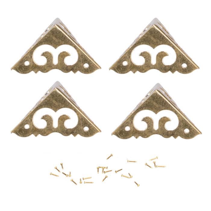 100Pcs Métal Coin Bord Protecteur, 14x14x2.2mm Protecteur Angle en Métal Doré Protecteur Angle Photo Guard Edge Cover pour Scrapbooking Stickers Album Menu Corners 100Pcs Métal Coin Bord Protecteur, 14x14x2.2mm Protecteur Angle en Métal Doré Protecteur Angle Photo Guard Edge Cover pour Scrapbooking Stickers Album Menu Corners