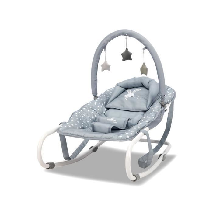 Asalvo - Transat Fluffy Babby Rabbit Gris