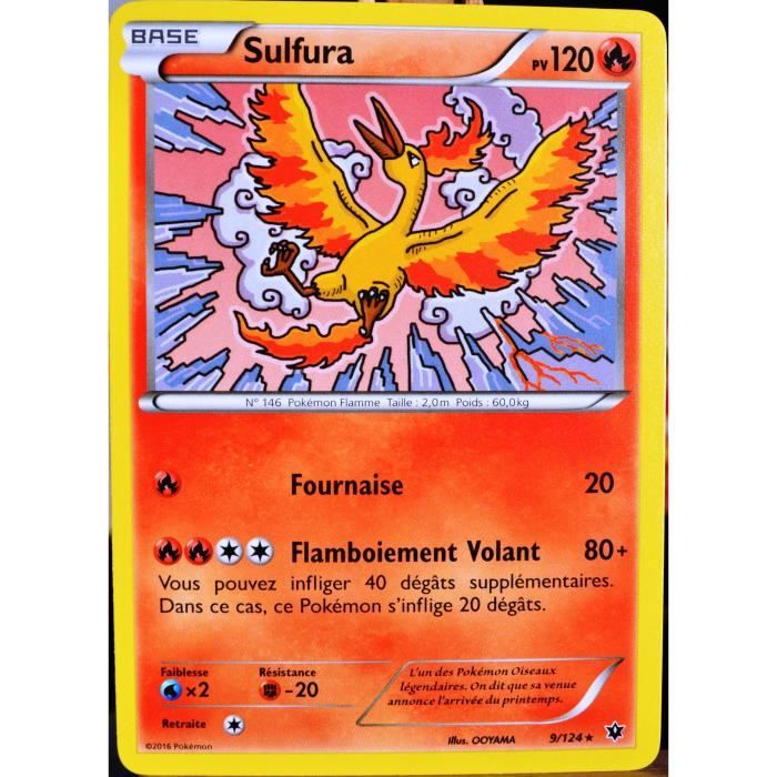 Carte Pokemon 9 124 Sulfura 1 Pv Xy Impact Des Destins Fr Cdiscount Jeux Jouets