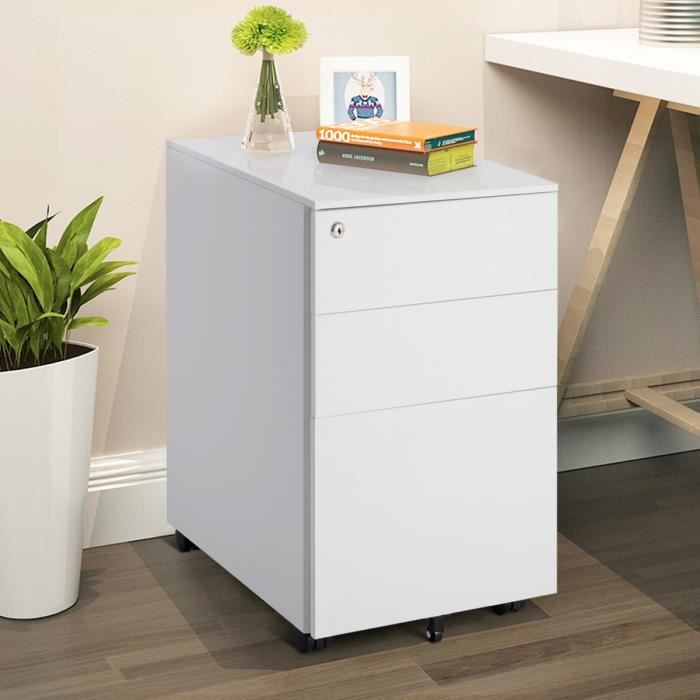 Caisson De Bureau Acier Blanc Achat Vente Pas Cher