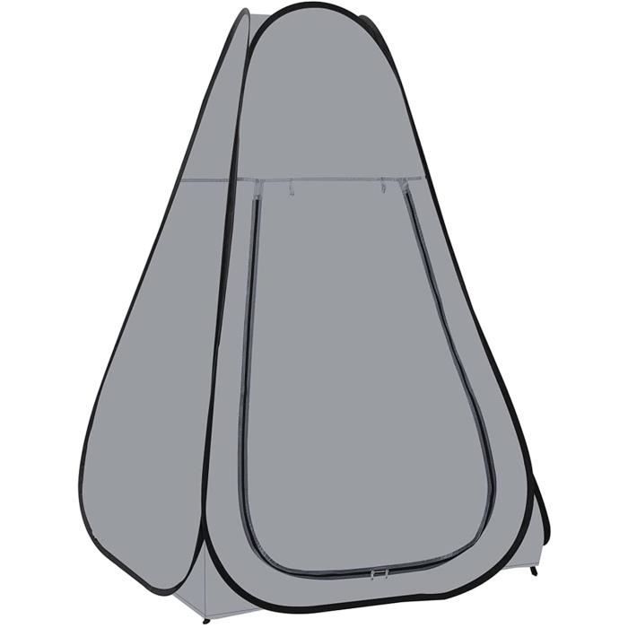 Tente De Douche Pop-up Camping Noir Nylon Imperméable Ultraléger Allemagne