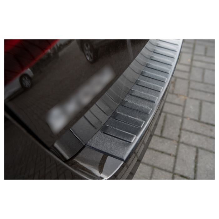 Protection de seuil de coffre chargement en acier noir Skoda Superb III 2015-
