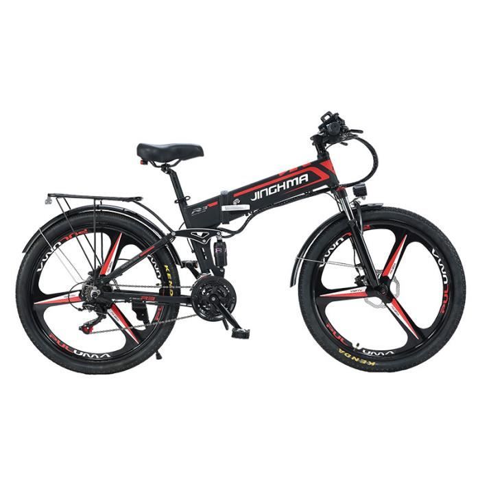 JINGHMA R3 500W 48V 12.8Ah 26 pouces pneu vélo électrique 40 km/h vitesse maximale 70 km tout-terrain puissance VTT 26 pouces