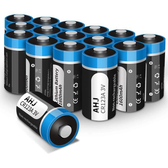 Piles Lithium CR123A 3V 1600mAh - Lot de 16 Batteries CR123 Lithium Jetable  Haute Performance pour Lampe Torche Appareil numéri[748] - Cdiscount Jeux -  Jouets