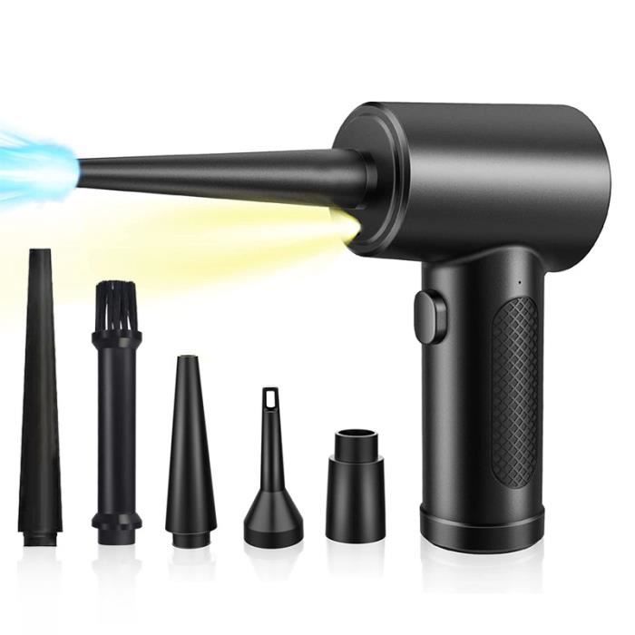 Souffleur Air Comprimé Électrique - Dépoussiérant Puissant Pour PC, Clavier, Appareils | 6000 MAh Sans Fil