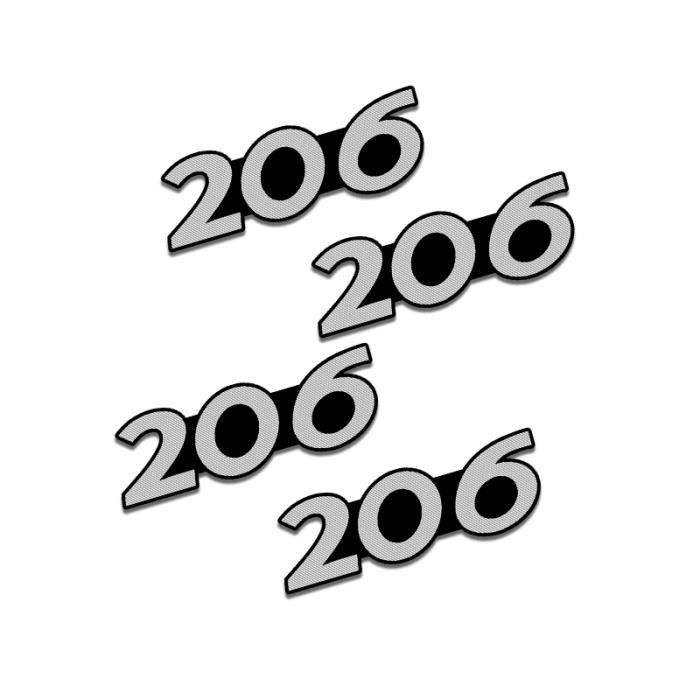 Lot De 2 Autocollants Drapeau Italien Fins - Déco Voiture, Moto, Vélo