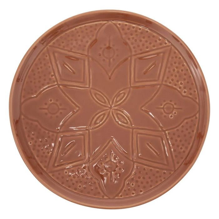 Lot de 6 Assiettes Plates Sienna 27cm Terracotta