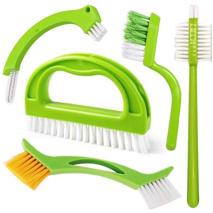 Lot De 2 Brosses De Nettoyage Pour Rainures De Fenêtre Tyasoleil Avec Pelle à Poussière - Nettoyage Facile Et Efficace