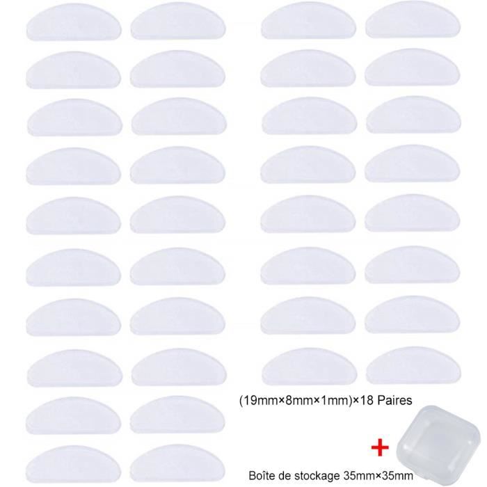 25 Paires De Plaquettes De Nez En Silicone - Pour Lunettes, Transparentes, Taille Universelle