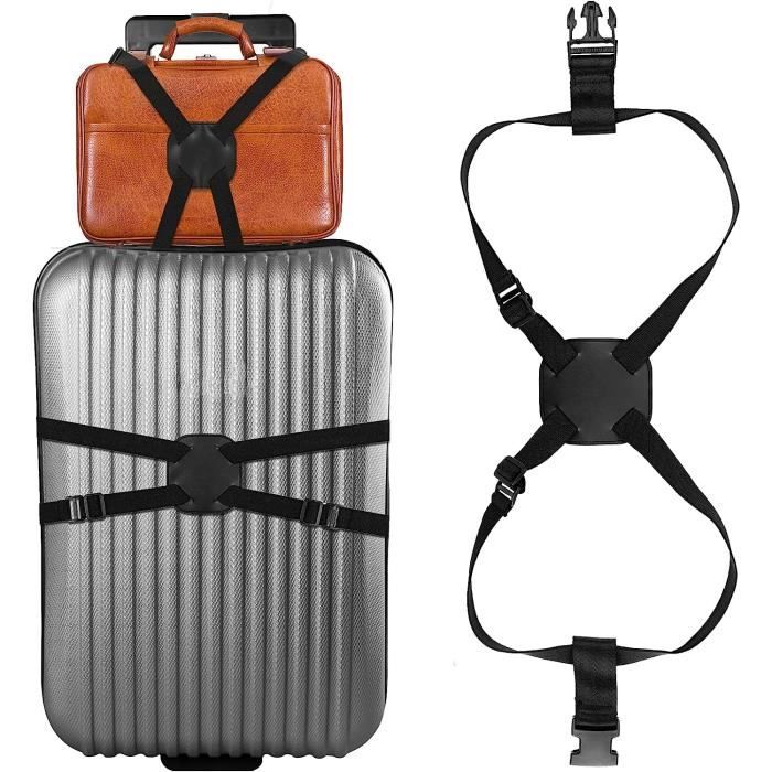 Sangle De Valise Avec Code Jortmrd - Lot De 2, Réglable Et Sécurisée Pour Bagages 20-34 Pouces