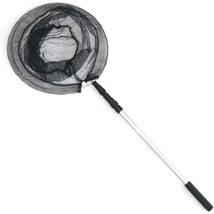Épuisette De Pêche Télescopique 1,5 M Pliable – Manche En Alliage D’aluminium, Légère Et Portable Pour Tous Types De Pêche