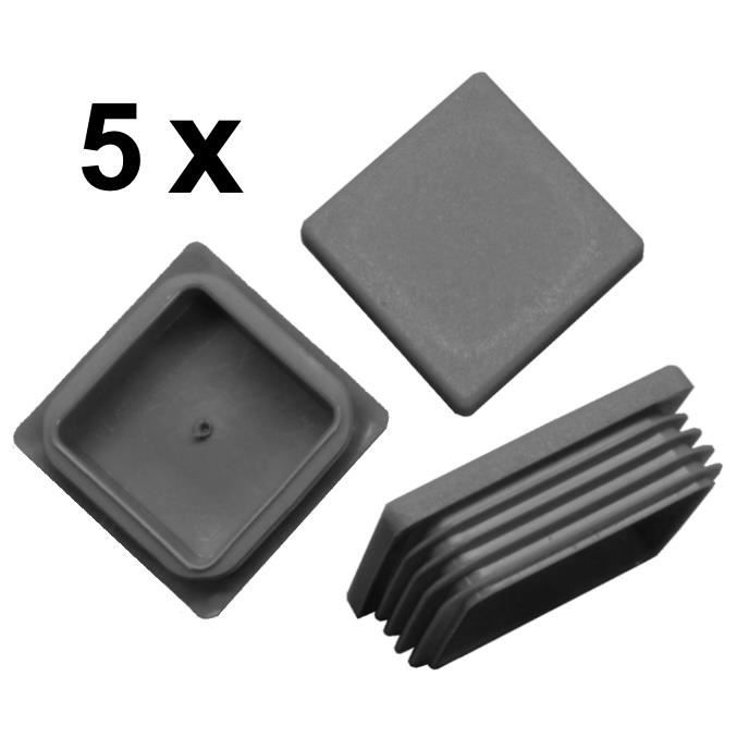 bouchon pour tube rond 35 noir plastique Capuchon Bouchons 10 Stck