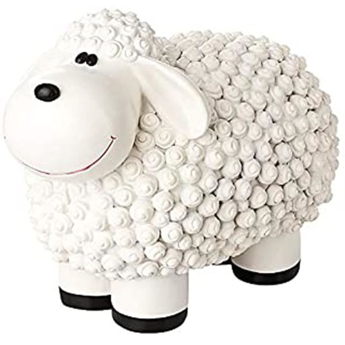 Figurine Mouton Pour Jardin Mouton En Polyrésine Peints À La Main