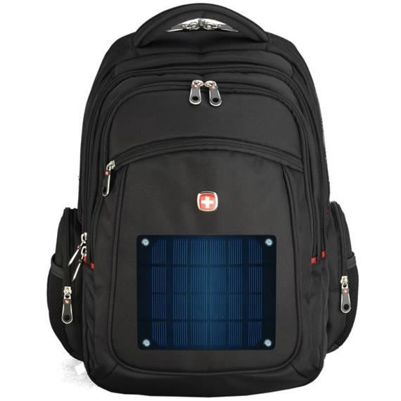 Sac à Dos avec Chargeur Solaire Universel 2 Watts et Batterie 2600 mAh