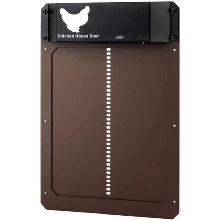 POULAILLER Porte de poulailler Automatique Porte de poulailler Automatique Sensible à la lumière 3AA Accessoires de Poulet alimentés