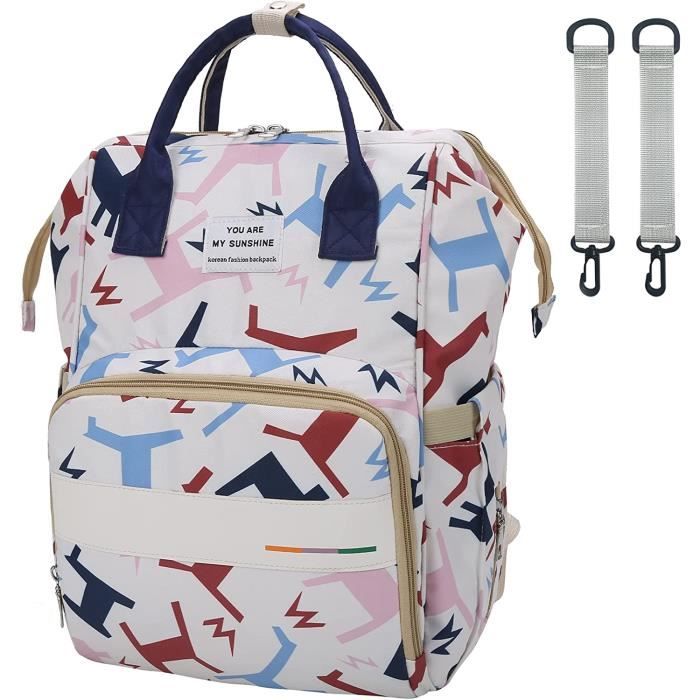 Sac à Langer Portable SONARIN – Grande Capacité, Imperméable, Avec Sangles Poussette – Idéal Voyage Bébé Et Sorties