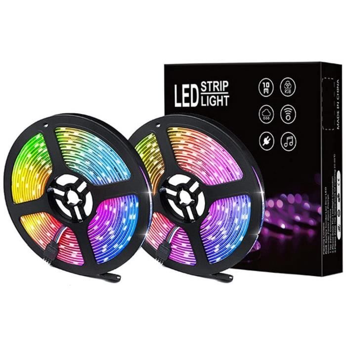 Ruban lumineux LED RGB - 10m - Cdiscount Maison