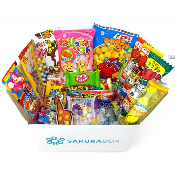 Lot de 20pcs x DAGASHI snacks bonbon japonais import japon box pas cher kit  melange confiserie friandises japonaises bonbons - Cdiscount Au quotidien