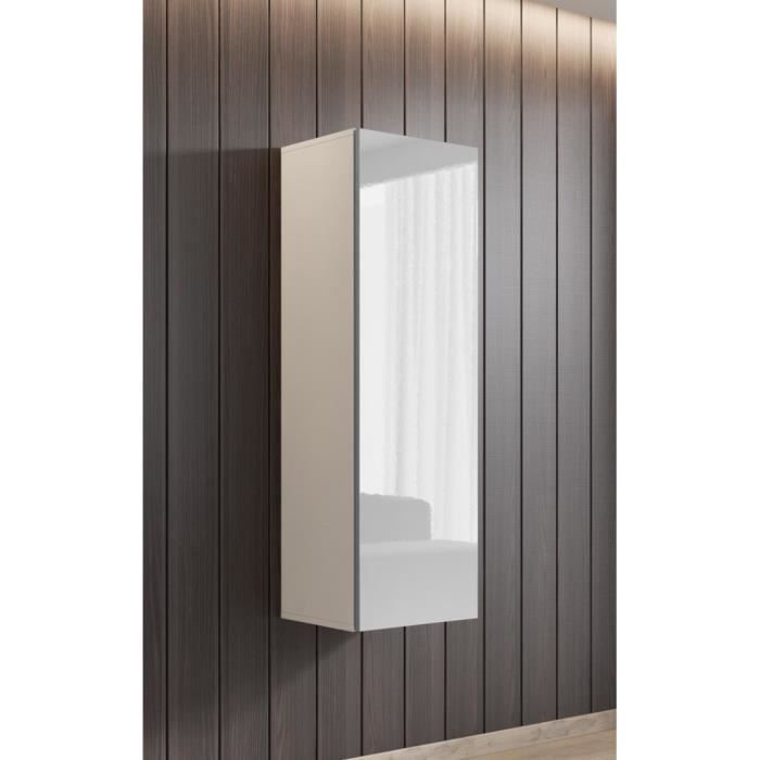 E Com Armoire De Rangement A Suspendre Fay 120 Cm Blanc Gris Achat Vente Meuble Tv E Com Meuble Tv Soldes Sur Cdiscount Des Le 20 Janvier Cdiscount